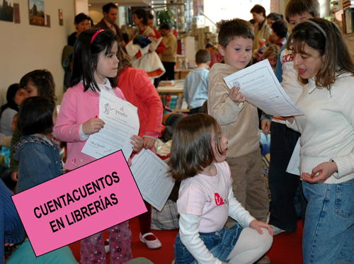 Cuentacuentos en librerías